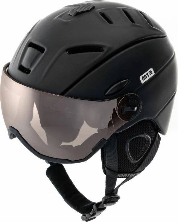 Helmetë skijimi Meteor për të rritur, e zezë [Madhësia: Standarde]