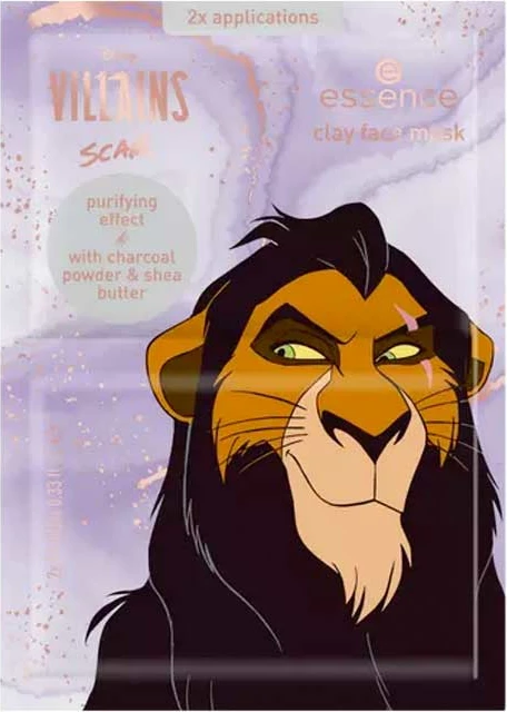 Maskë për fytyrë me argjilë Essence Disney Villains Scar, 20 ml