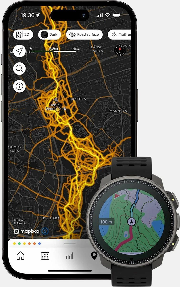 Smartwatch sportiv Suunto Vertical Solar SS050978000, 1.4", GPS, Wi‑Fi, Bluetooth, 10 ATM, i zi