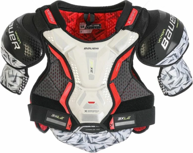 Mburoja shpatullash për hokej Bauer për të dy gjinitë, e bardhë/zezë/kuqe