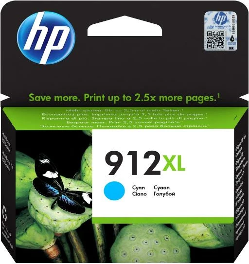 Fishek boje, HP, 912XL (3YL81AE), rendiment i lartë, origjinal, cian
