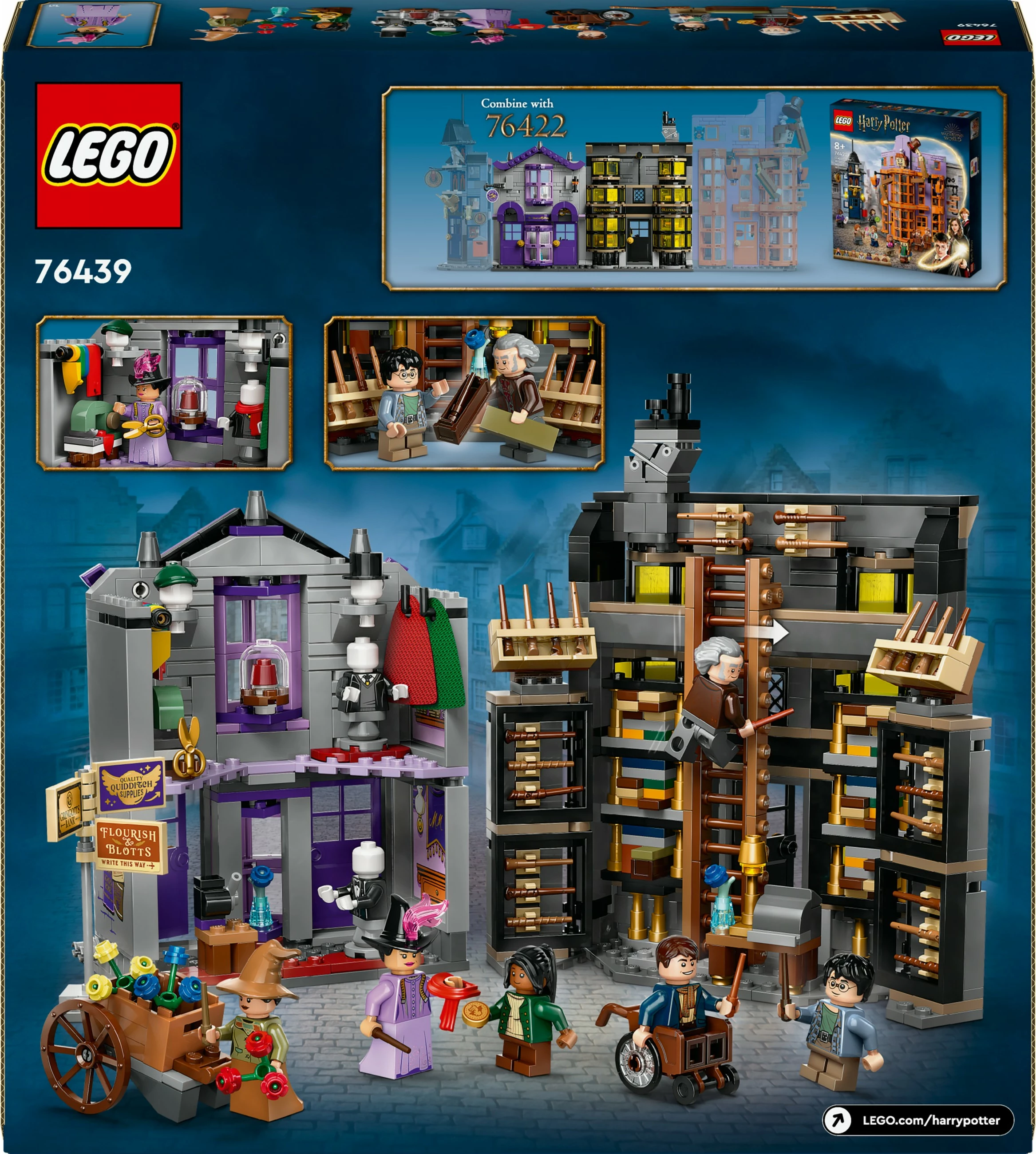 Set ndërtimi LEGO Ollivanders™ & Madam Malkin's Robes, 744 copë, shumëngjyrësh