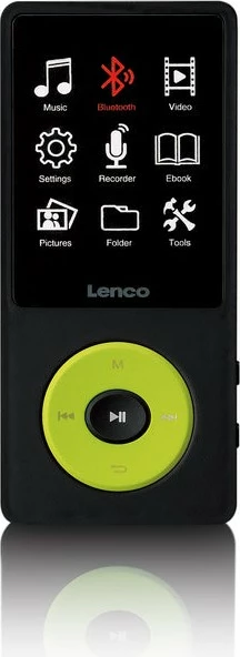 MP4 player Lenco Xemio-860GR, 256GB, Bluetooth, microSD, zi/lime
