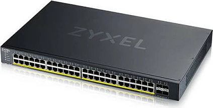Switch Zyxel XGS1935-52HP, 48x Gigabit PoE+, 4x 10GbE uplink, rackmount, i zi