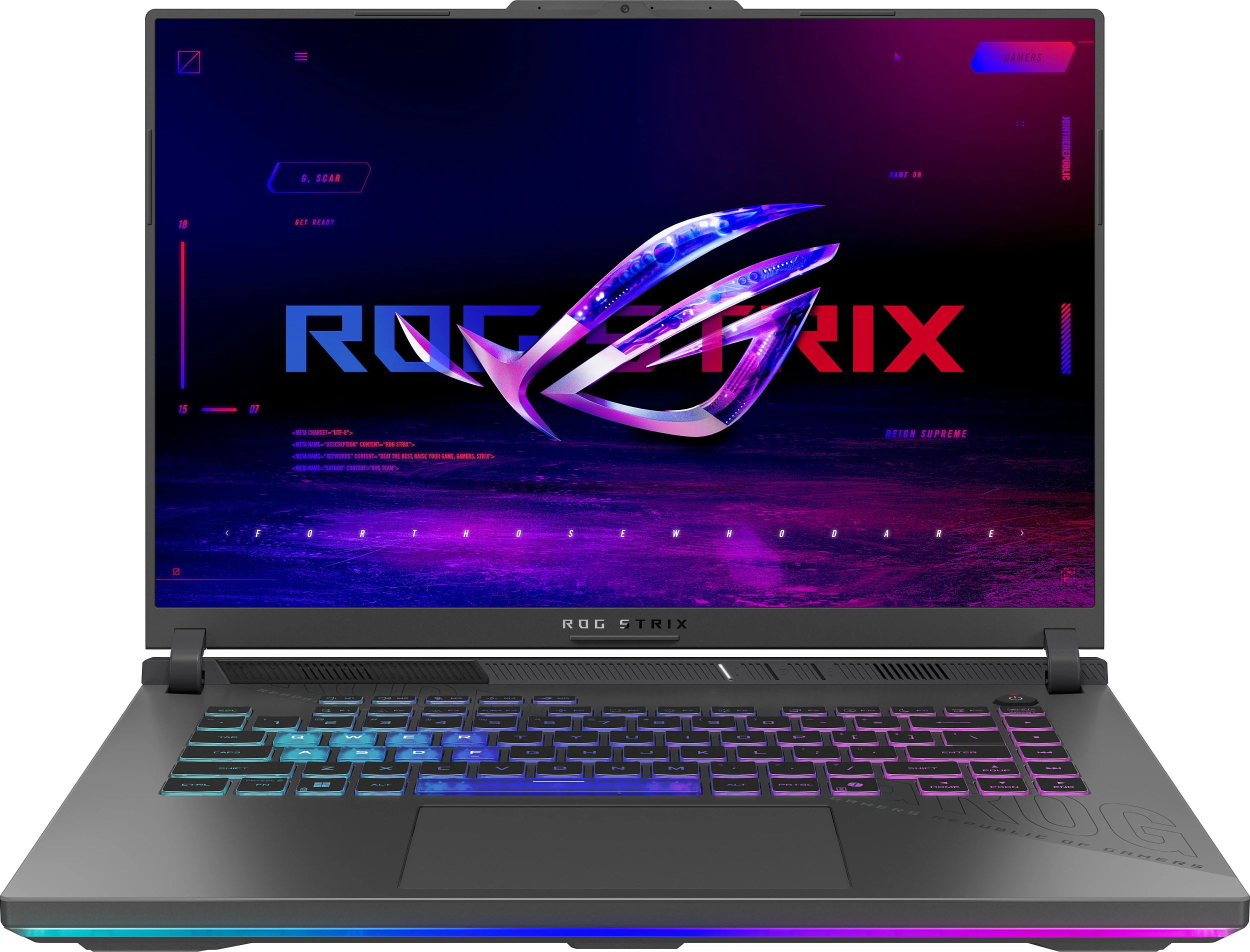 Laptop gaming ASUS ROG Strix G16 G614PR-RV003W, Ryzen 9 8940HX, RTX 5070 Ti 12GB, 32GB RAM, 1TB SSD, 16" 1920x1200, Eclipse Gray