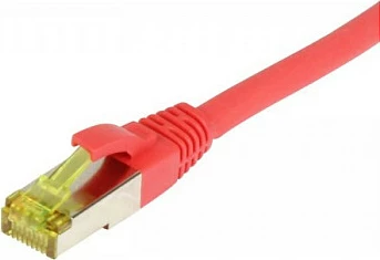 Kabllo rrjeti Synergy21 RJ45 CAT6A 0.15m 500MHz S/FTP LSZH, e kuqe