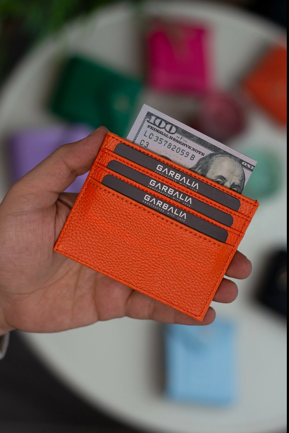 Mbajtës kartelash Zoozie Bags, Babil, portokalli