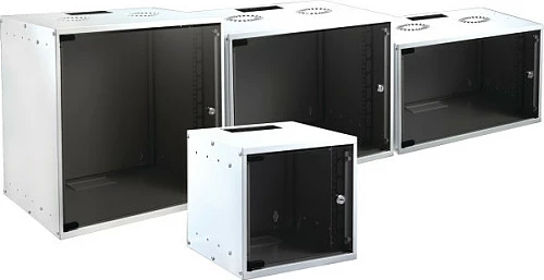 Rack muror EFB Elektronik BASIC, 19", 6U, thellësi 450 mm, i bardhë