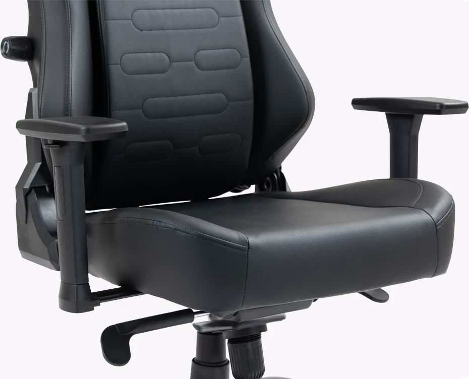 Karrige zyre/gaming UVI Elegant Business UVI8000, rregullim 90°-180°, mbështetje mesi e rregullueshme, PU lëkurë, e zezë, me jastëk koke