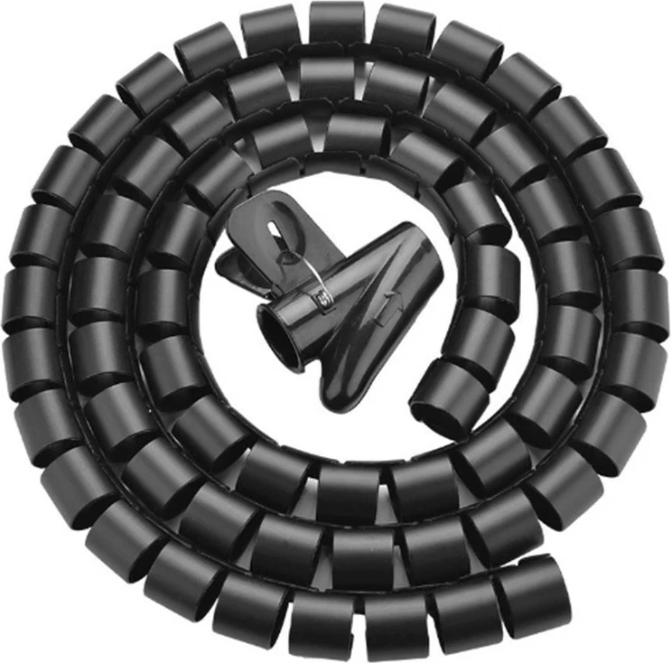 Organizer kabllash Unitek spiral, 50 metra, 22 mm, i zi