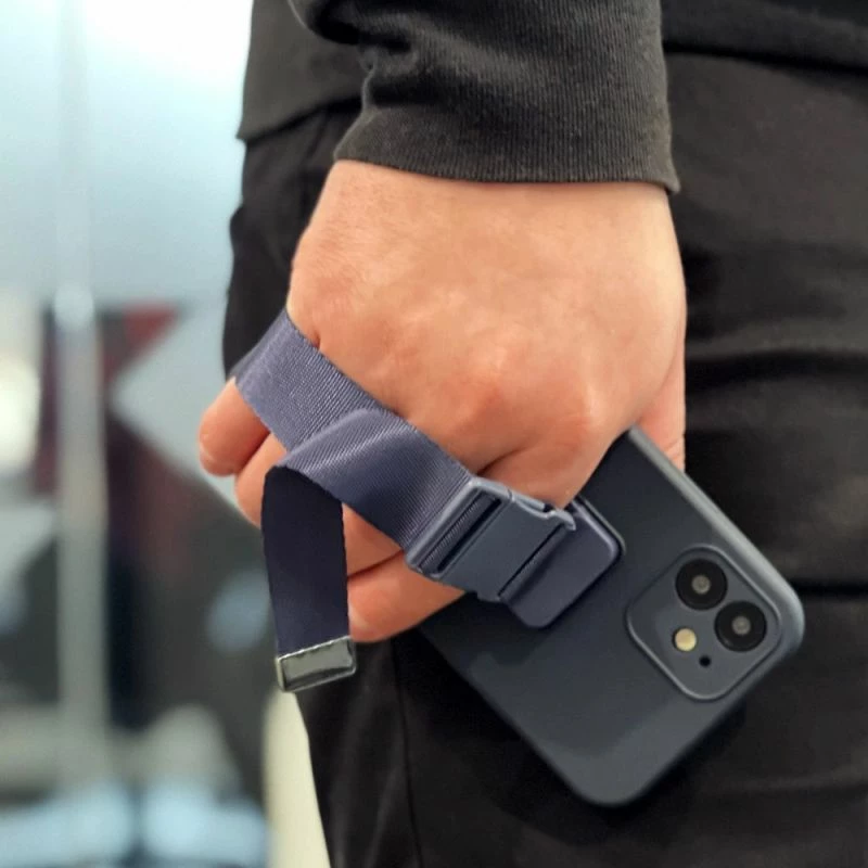 Kapak telefoni me litar Hurtel për iPhone 12, kaltër [Ngjyra: Kaltër]