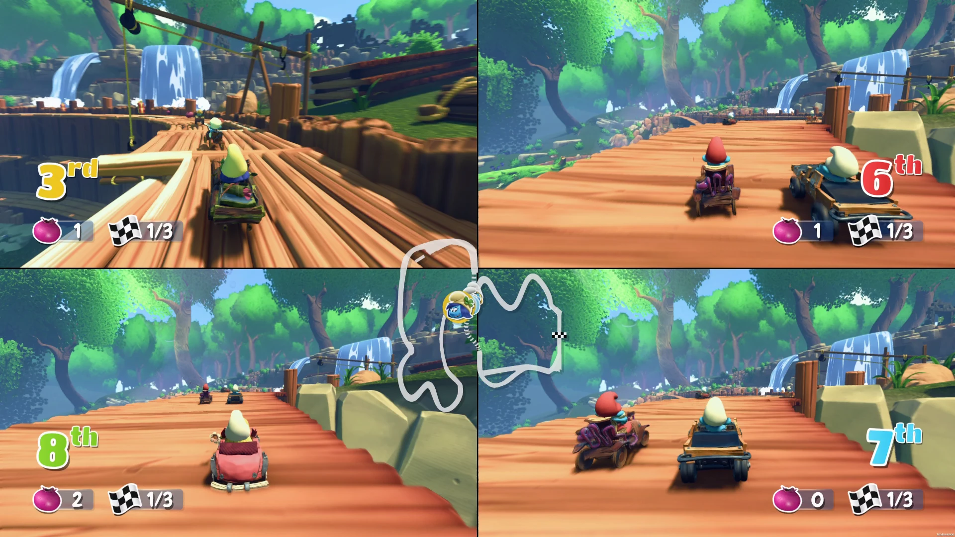 Video lojë Microids The Smurftastic Collection, Nintendo Switch, 3 lojëra në 1