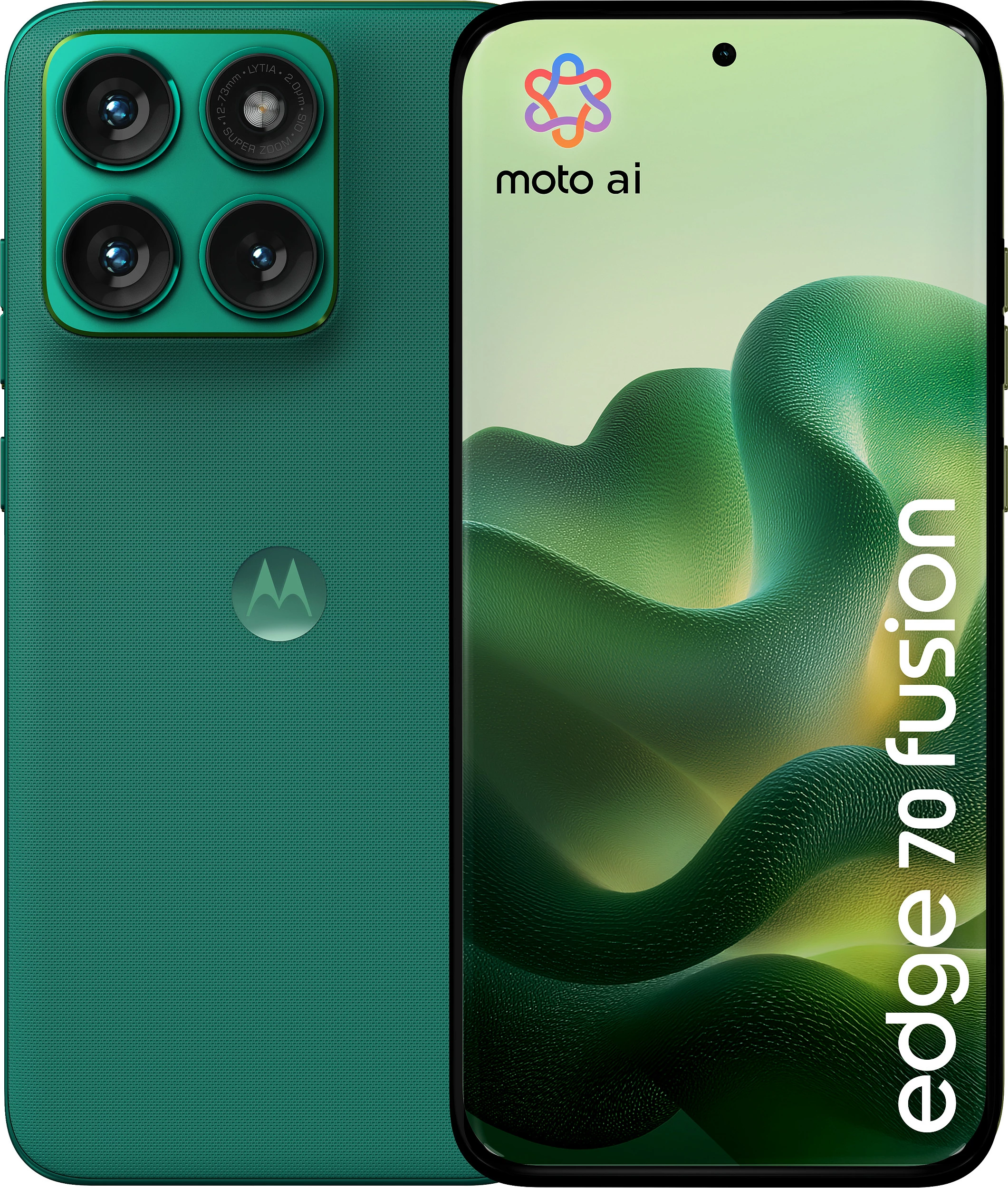 Celular Motorola edge 70 fusion, 8GB RAM, 256GB, 6.78" AMOLED, 50MP, i gjelbër
