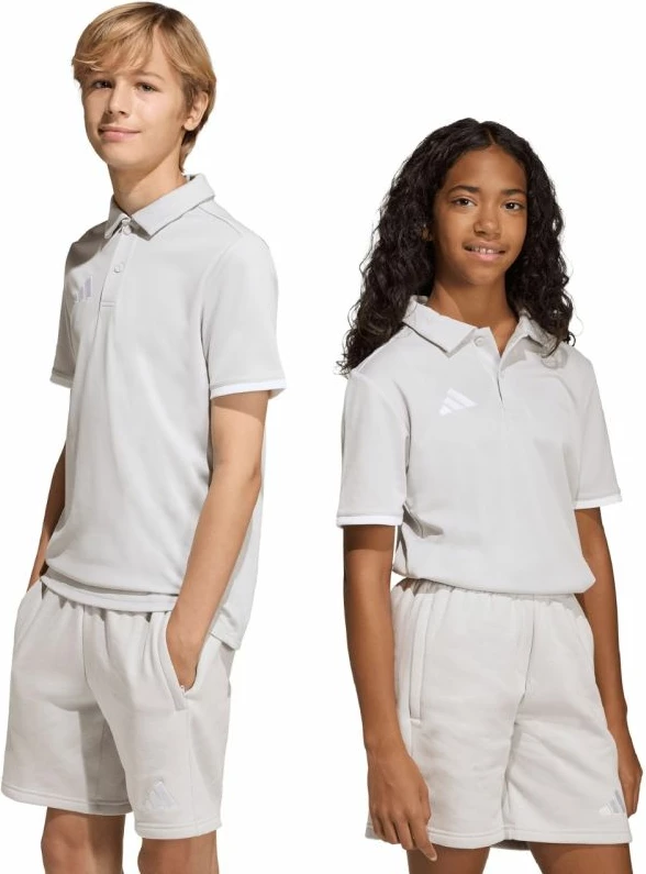 Maicë polo për fëmijë adidas Entrada 26, gri e çelët