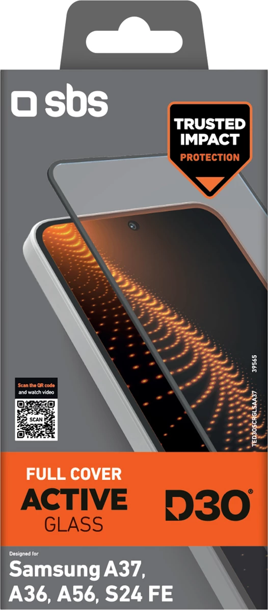 Xham i kalitur mbrojtës ekrani SBS D3O për Samsung Galaxy A37, në kuti
