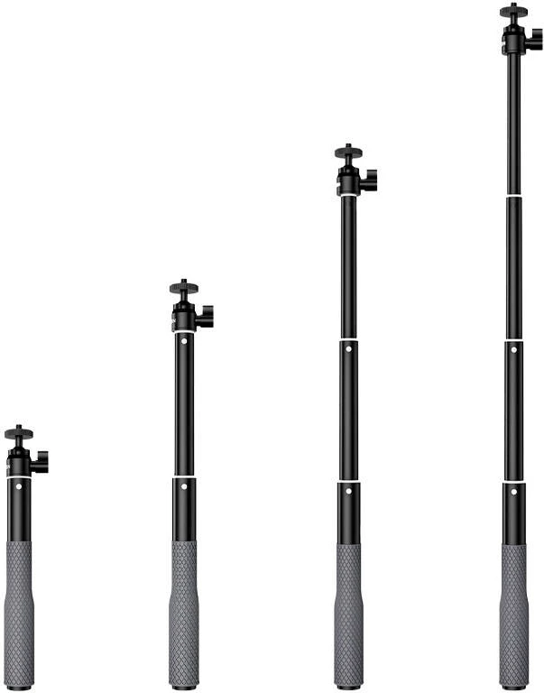 Selfie stick TELESIN WSS-001 për kamera aksion, i zi