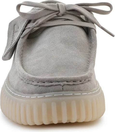 Këpucë Clarks për meshkuj, gri e çelët