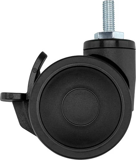 Rrota kastor Oplite GTR S8, set 8 copë, 4 me frena, gome 63 mm, 360°, e zezë