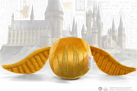 Lodër pelushi NOBLE COLLECTION Harry Potter Golden Snitch 10 cm, krahë 38 cm, e artë