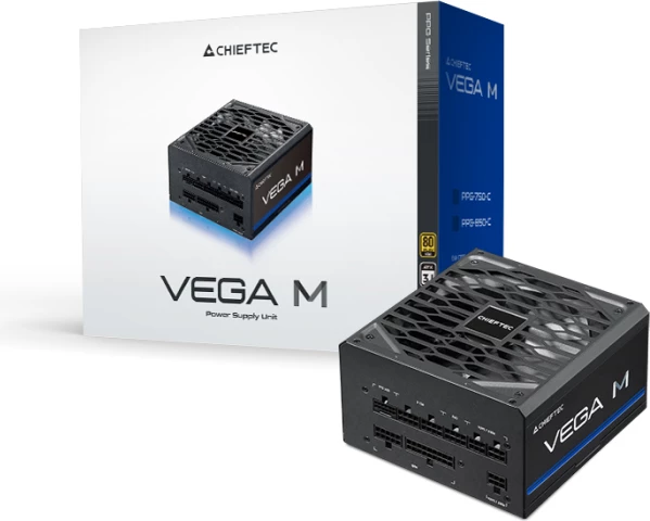Power supply CHIEFTEC VEGA M PPG-850-C 850W ATX 12V 3.1, modulare, 80PLUS Gold, PCIe Gen5, e zezë