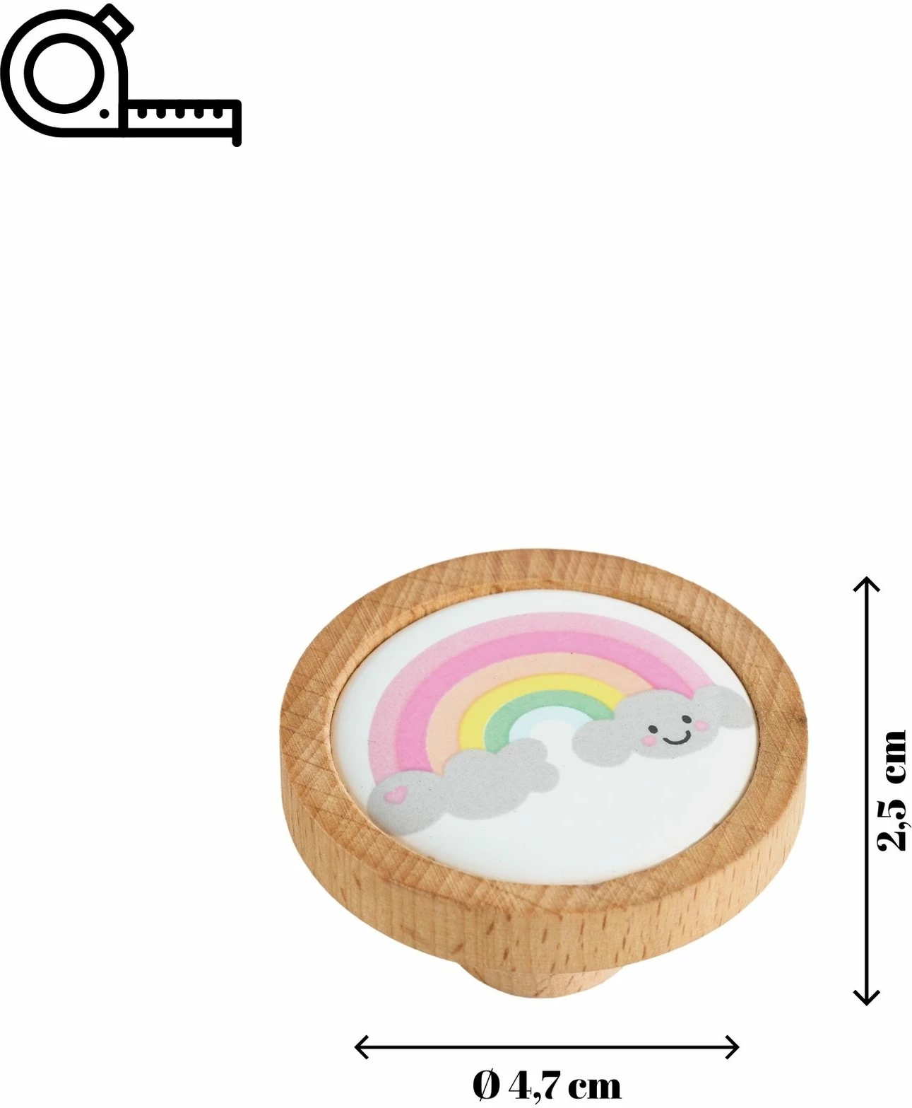 Dorez dekorative, shumëngjyrëshe, Evila Originals, motiv ylberi