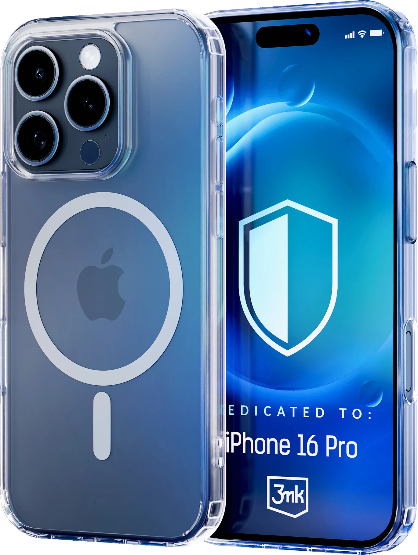 Mbështjellës 3mk MagCase me MagSafe për iPhone 16 Pro, Transparent