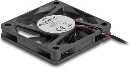 Ventilator ftohës DeLOCK 60x60x10mm, 5V DC, 2-pin, 4000RPM, i zi
