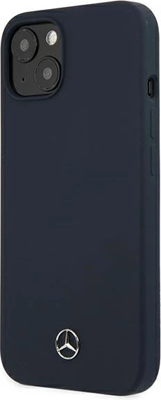 Mbështjellës Mercedes Silicone Line për iPhone 13 mini, 5.4", granat/navy