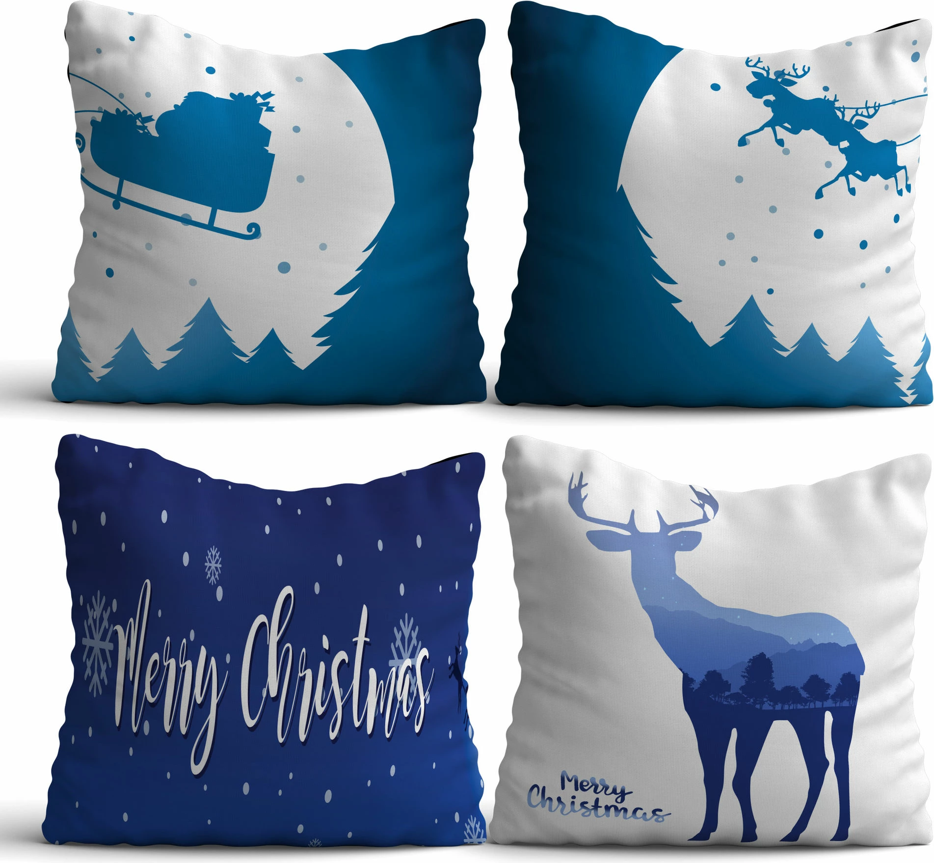 Set jastëkësh dekorativ (4 copë), Aberto Design, NYXMAS03