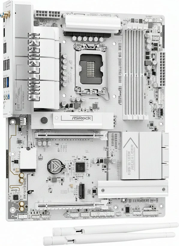 Pllakë amë ASRock B850M Challenger WiFi, Socket AM5, DDR5, micro ATX, e bardhë