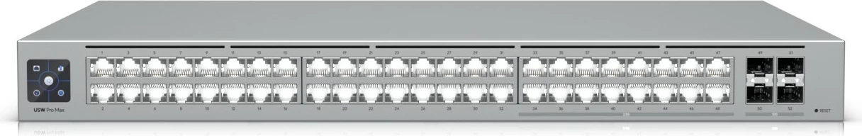 Switch Ubiquiti Pro Max 48, L3, 2.5G Ethernet (100/1000/2500), Rack mounting, 1U
