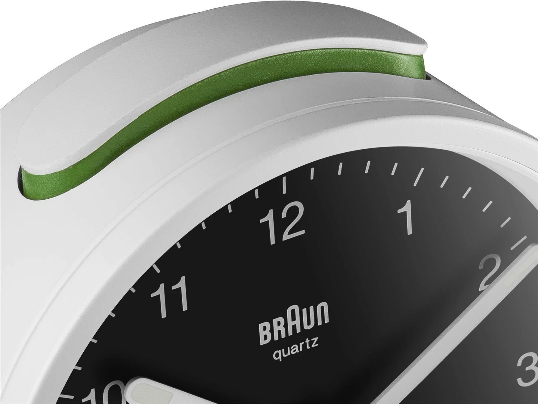 Orë alarmi Braun BC12WB, kuarc, 12h, buzzer, e zezë/bardhë