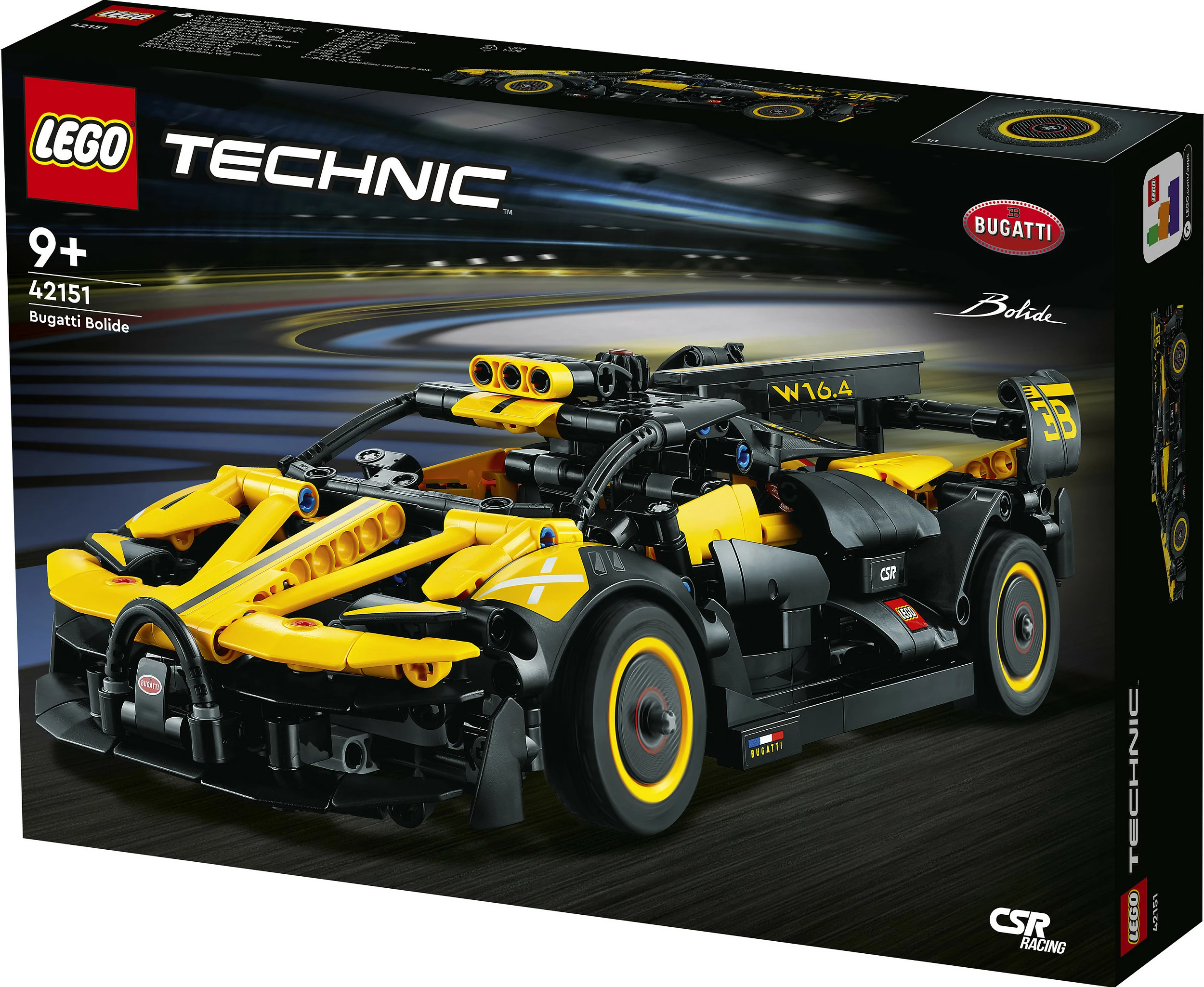Set ndërtimi LEGO Technic Bugatti Bolide, 905 pjesë, plastikë, shumëngjyrësh