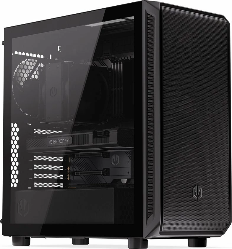 Kasë Endorfy Arx 700 Air EY2A012, Midi Tower ATX, xham i temperum, USB-C, e zezë
