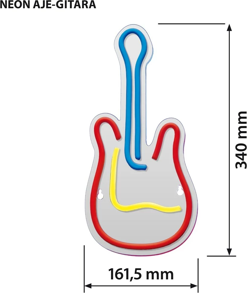 Dritë LED Activejet Neon AJE-NEON GITARA, Multikolor