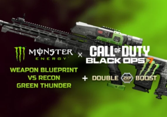 Call of Duty: Black Ops 7 - Weapon Blueprint - VS Recon Green Thunder + 15 Min Double XP DLC EN Global