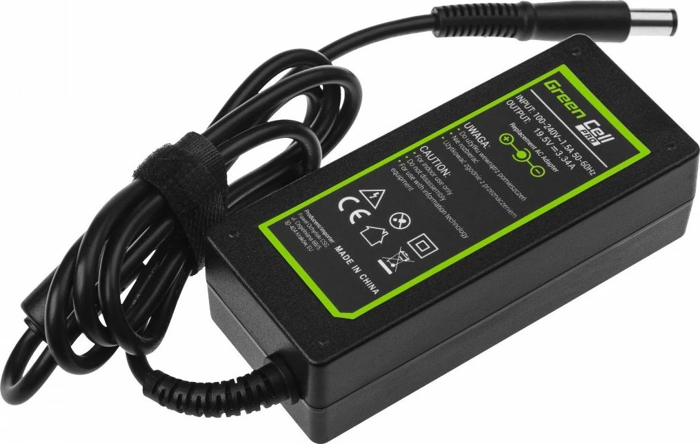 Furnizues energjie për laptop Green Cell PRO AD07AP 65 W 19.5 V 3.3 A prizë 7.4x5.0 mm me kabllo rryme