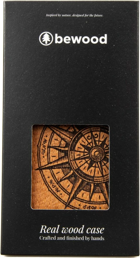 Mbështjellës Bewood Traveler Merbau për iPhone 15 Pro, dru, kafe