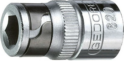 Adapter bitash GEDORE 1/4", ngjyrë argjendi