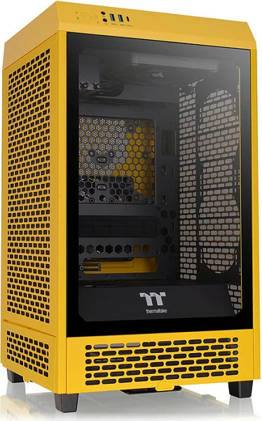 Kasë Thermaltake The Tower 200 TG mini tower, verdhë