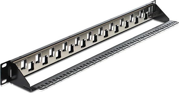 Patch panel DeLOCK 43278, 1U 19", 24 porta Keystone, i zi