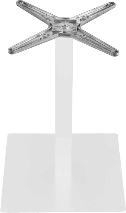 Bazë tavoline metalike, ngjyrë e bardhë, Thonor, 48x48x73cm