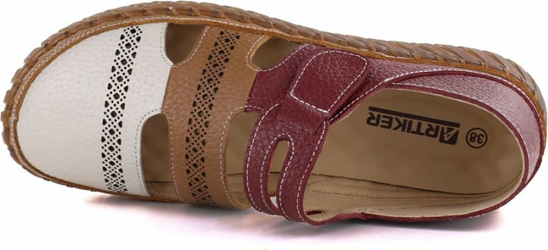 Këpucë lëkure me shirit velcro Artiker 58C1500