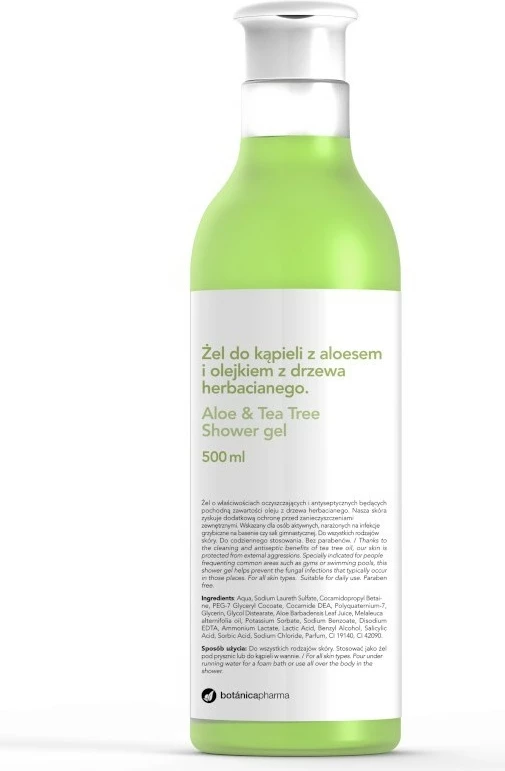 Xhel dushi për femra Botanicapharma Aloe & Tea Tree, 500ml