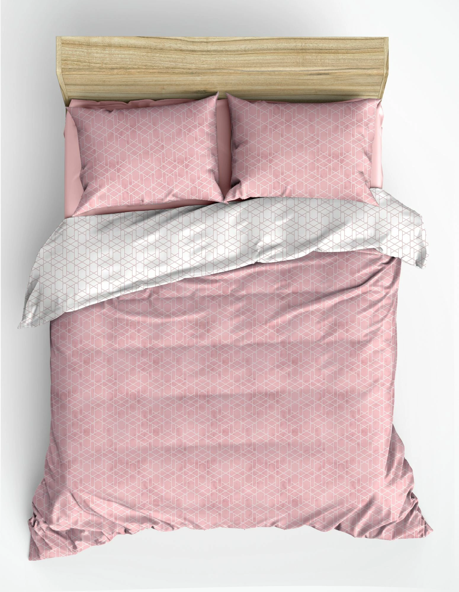 Set mbulesë për jorgan Super King, ngjyrë rozë, L'Essentiel Linge de Maison