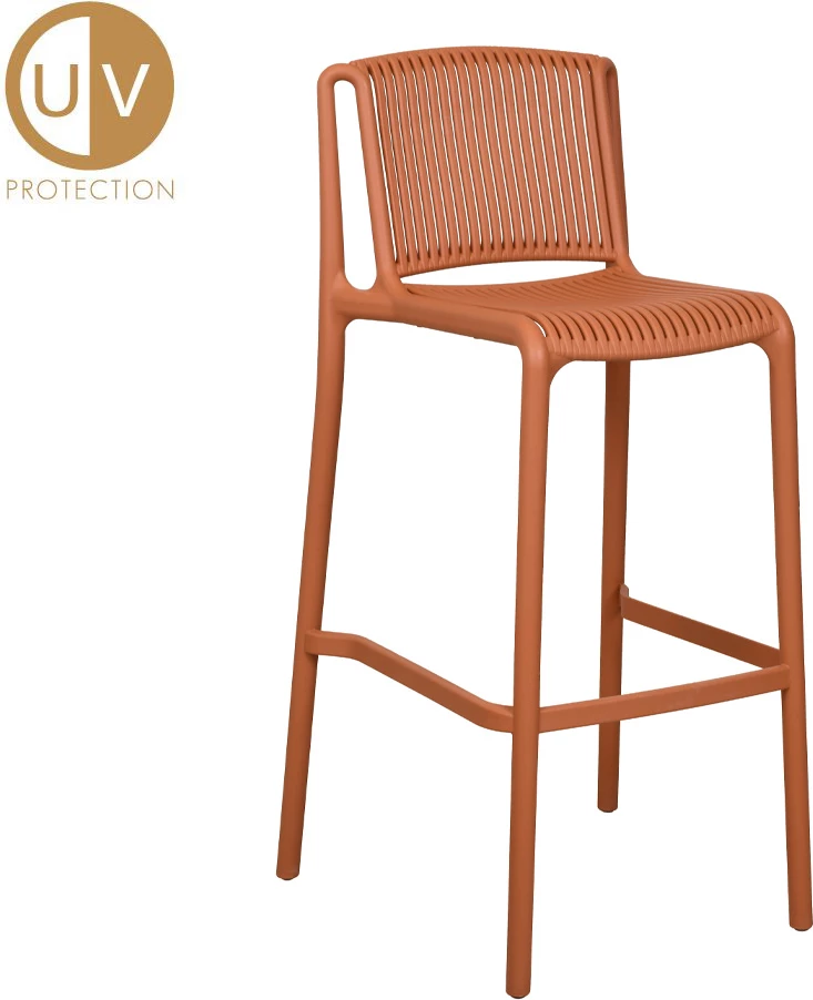 Karrige për bar Polly, terrakota, 42x50x100.5