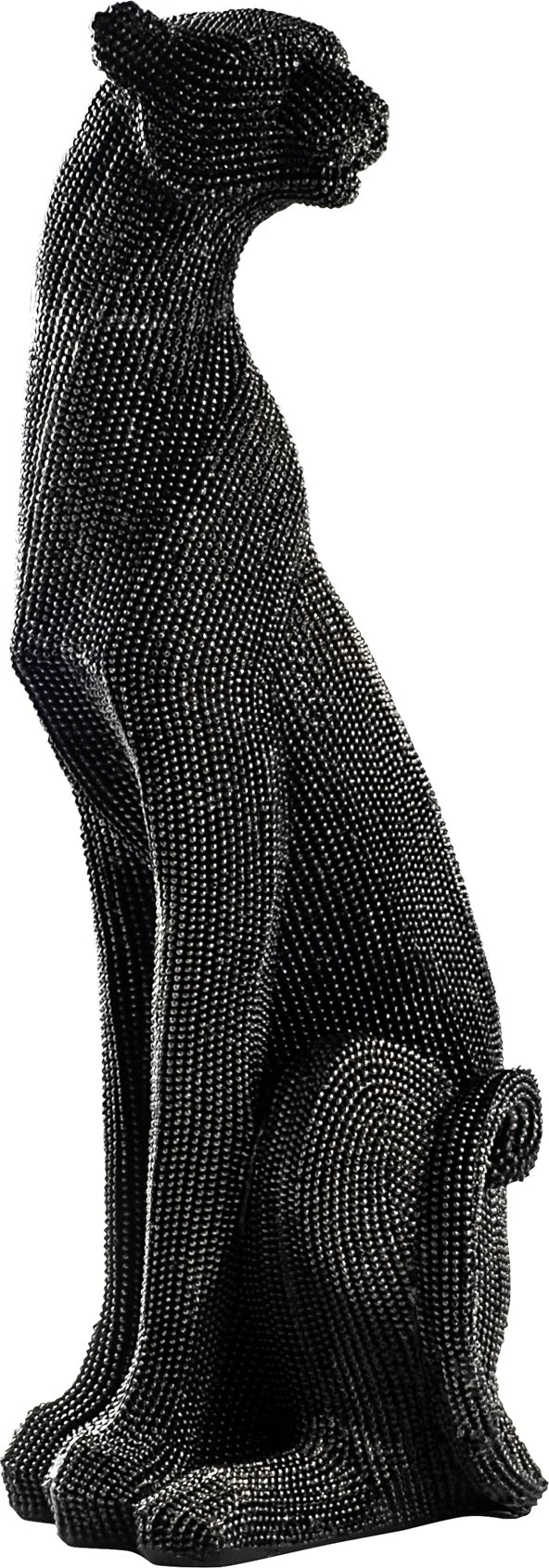 Objekt dekorativ Aberto Design, leopard, i zi