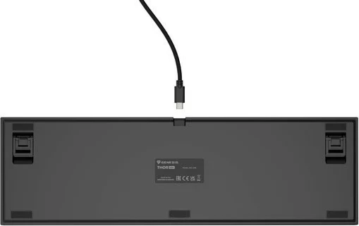 Tastierë mekanike Genesis Thor 404, Outemu Peach Silent, RGB, full-size, e zezë