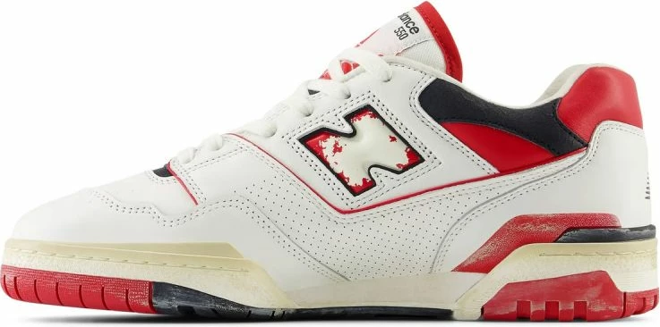 Atlete unisex New Balance, të bardha me të kuqe