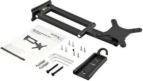 Mbajtëse muri për monitor StarTech Dual Swivel, VESA 75x75/100x100, 13-27", 15kg, e zezë